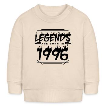 Legende 1996 - Jahrgang 1996 - Baujahr 1996 - Baby Organic Sweatshirt Baby Changer von Stanley/Stella - Natur - Vorne