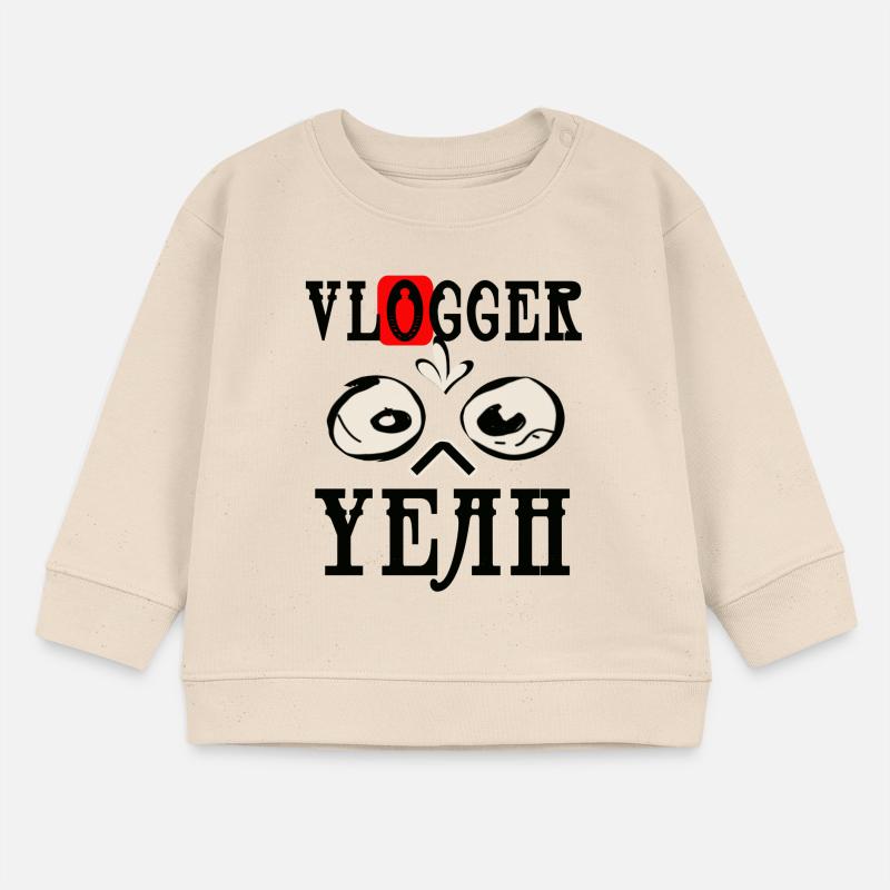 Vlogger Spass Baby Organic Sweatshirt Baby Changer von Stanley/Stella