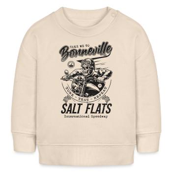 Bonneville Salt Flats Course de moto Vintage - Sweat bébé bio Stanley/Stella - écru doux - Devant