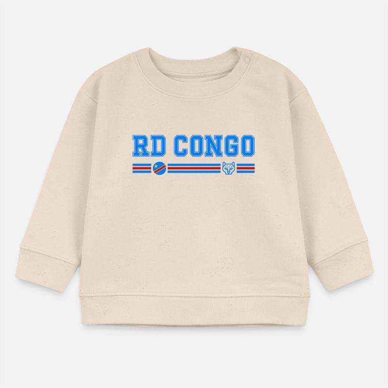 RD CONGO drapeau et emblème du Congo Sweat bébé bio Stanley/Stella