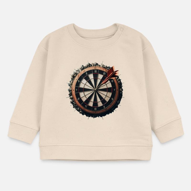 JEU DE FLÉCHETTES AVEC FLÉCHETTES DEDANS Sweat bébé bio Stanley/Stella