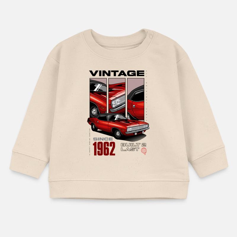 Ich bin nicht alt, ich bin ein Oldtimer, der 1962 geboren wurde Baby Organic Sweatshirt Baby Changer von Stanley/Stella
