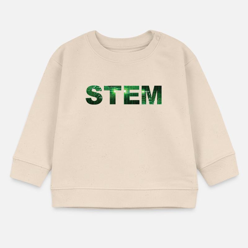 Digitale Matrix STEM Design Digital Matrix STEM Baby Organic Sweatshirt Baby Changer von Stanley/Stella