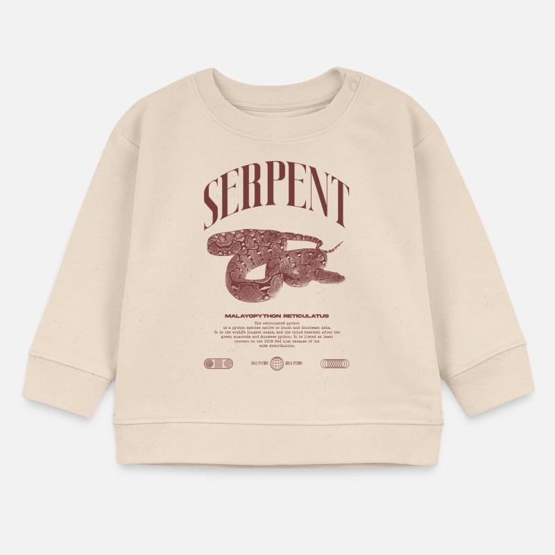 Reticulated Python Reptile Keeper Streetwear Baby Sweatshirt by Stanley/Stella