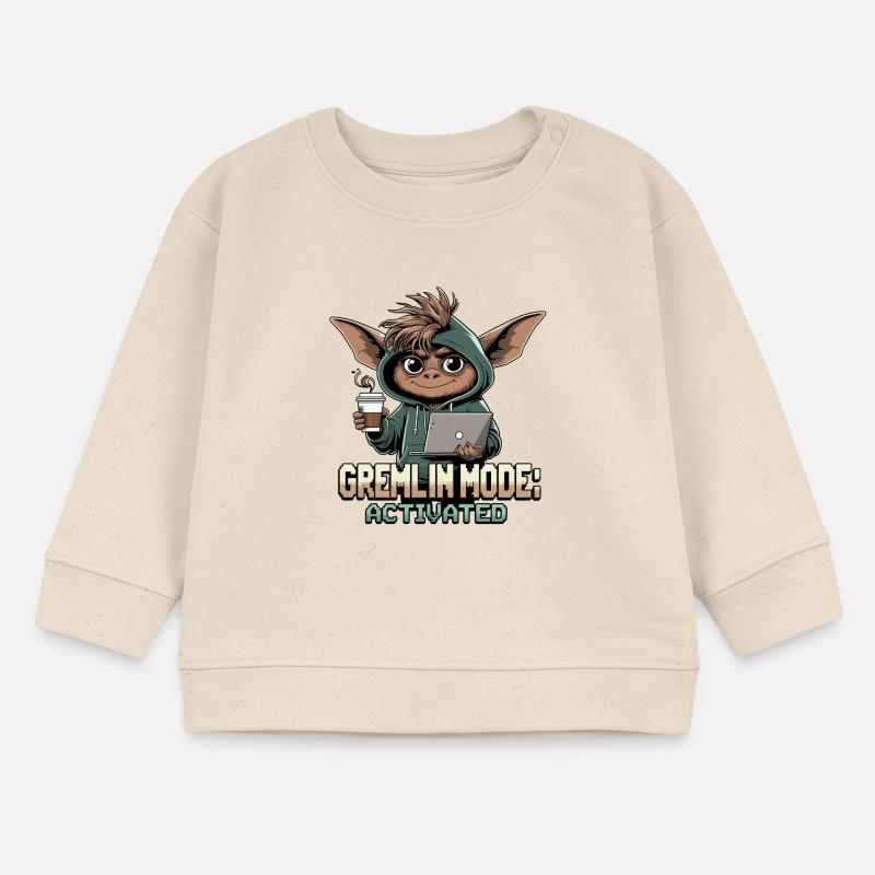Gremlin Mode Enabled – Fun Gremlin Theme Baby Sweatshirt by Stanley/Stella