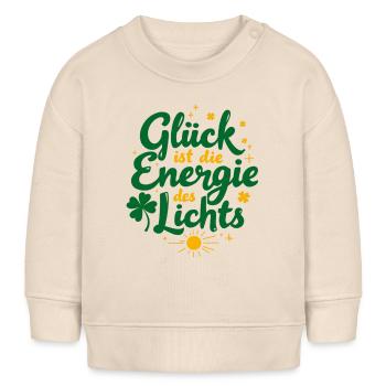 Glück Energie Licht - Baby Organic Sweatshirt Baby Changer von Stanley/Stella - Natur - Vorne