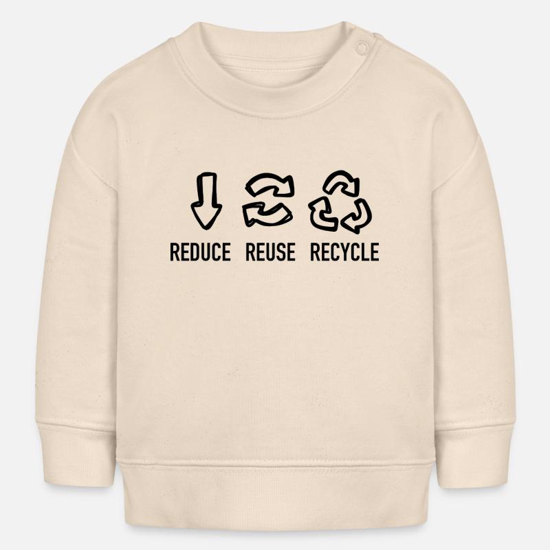 Réduire, Réutiliser, Recycler / Durable - Sweat bébé bio Stanley/Stella - écru doux