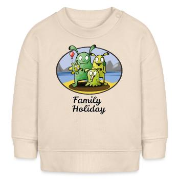 Family Holidays - Baby Organic Sweatshirt Baby Changer von Stanley/Stella - Natur - Vorne