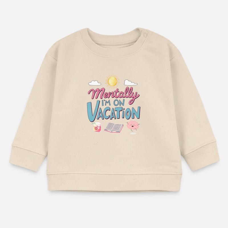Mentally Somewhere Else Retro Design Baby Organic Sweatshirt Baby Changer von Stanley/Stella