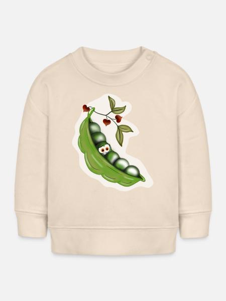 Erbsen - Baby Organic Sweatshirt Baby Changer von Stanley/Stella - Natur