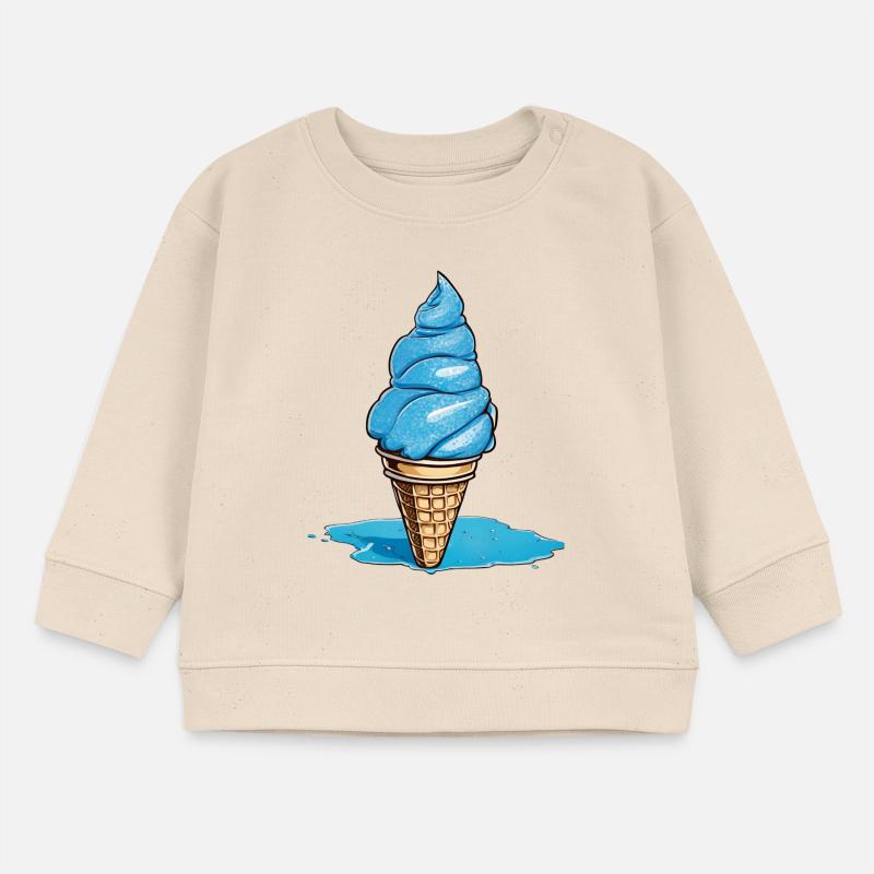 Blaues Softeis Baby Organic Sweatshirt Baby Changer von Stanley/Stella