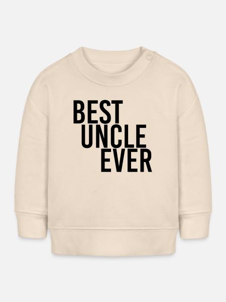 best uncle ever - Baby Organic Sweatshirt Baby Changer von Stanley/Stella - Natur