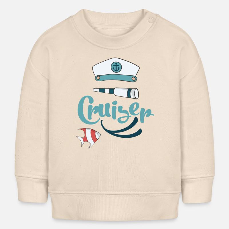 croisière - Sweat bébé bio Stanley/Stella - écru doux