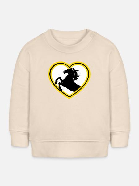 Herz Stuttgart - Baby Organic Sweatshirt Baby Changer von Stanley/Stella - Natur