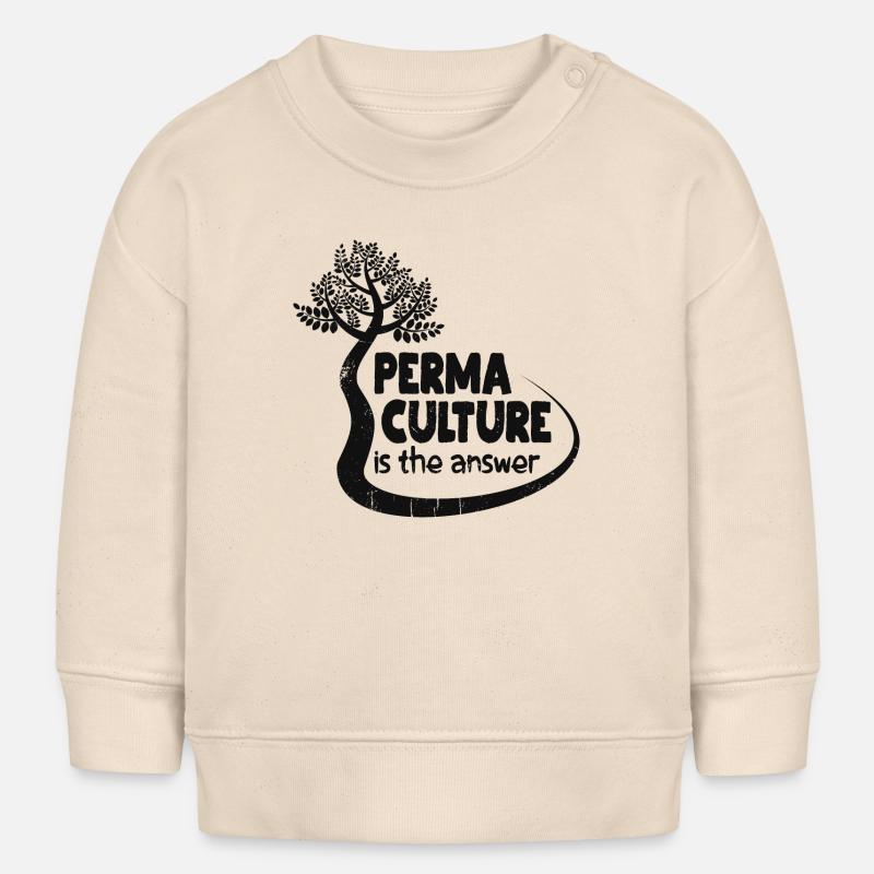 Permaculture is the answer - Baby Sweatshirt by Stanley/Stella - soft Ecru