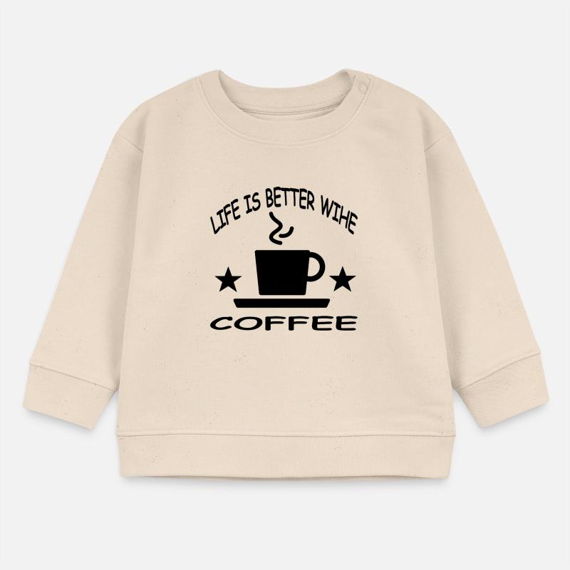 Kaffee Baby Organic Sweatshirt Baby Changer von Stanley/Stella
