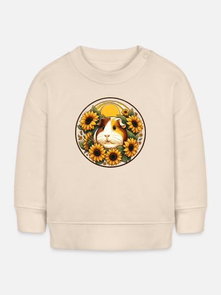 Meerschweinchen - Baby Organic Sweatshirt Baby Changer von Stanley/Stella - Natur