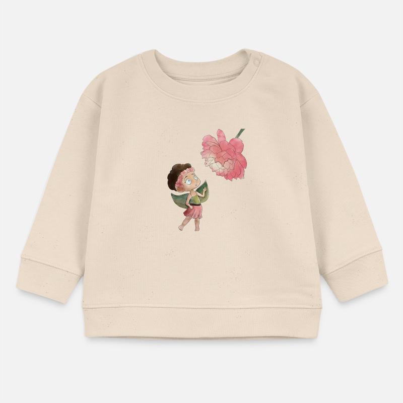 Zauberhafte Fee mit Pfingstrose Baby Organic Sweatshirt Baby Changer von Stanley/Stella