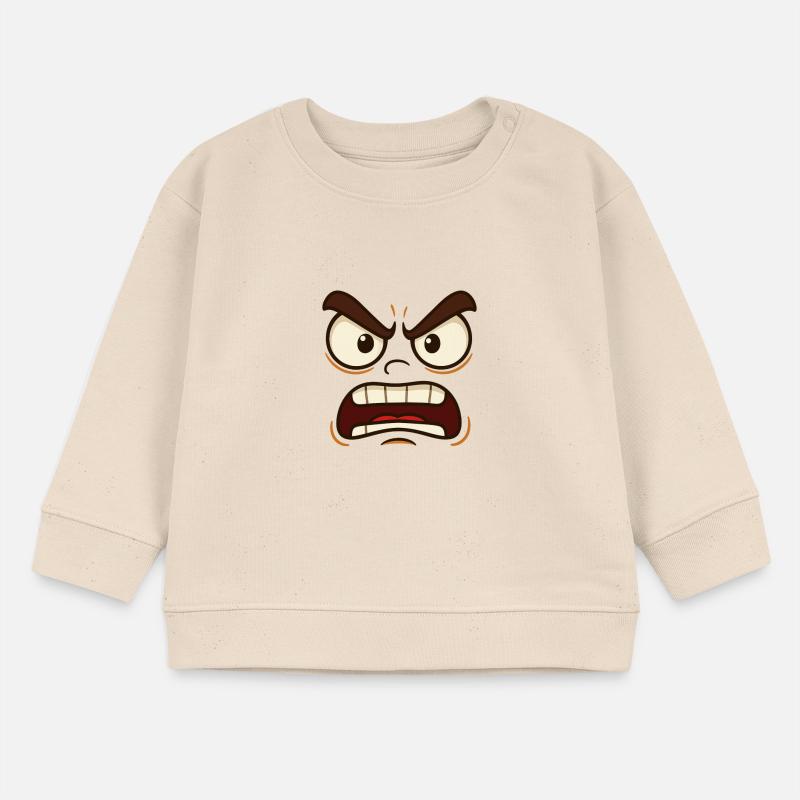 Böse oder Verärgert? Jedenfalls markantes Gesicht Baby Organic Sweatshirt Baby Changer von Stanley/Stella