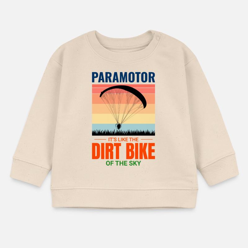Paramotor Pilot Paramotoring Dirt Bike Paraglider Baby Sweatshirt by Stanley/Stella