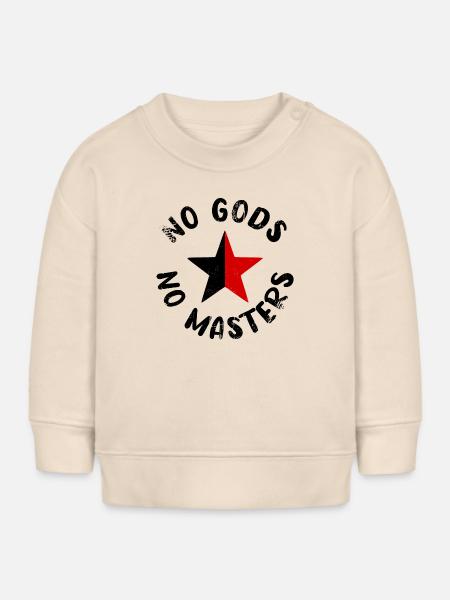 No Gods No Masters - Baby Organic Sweatshirt Baby Changer von Stanley/Stella - Natur