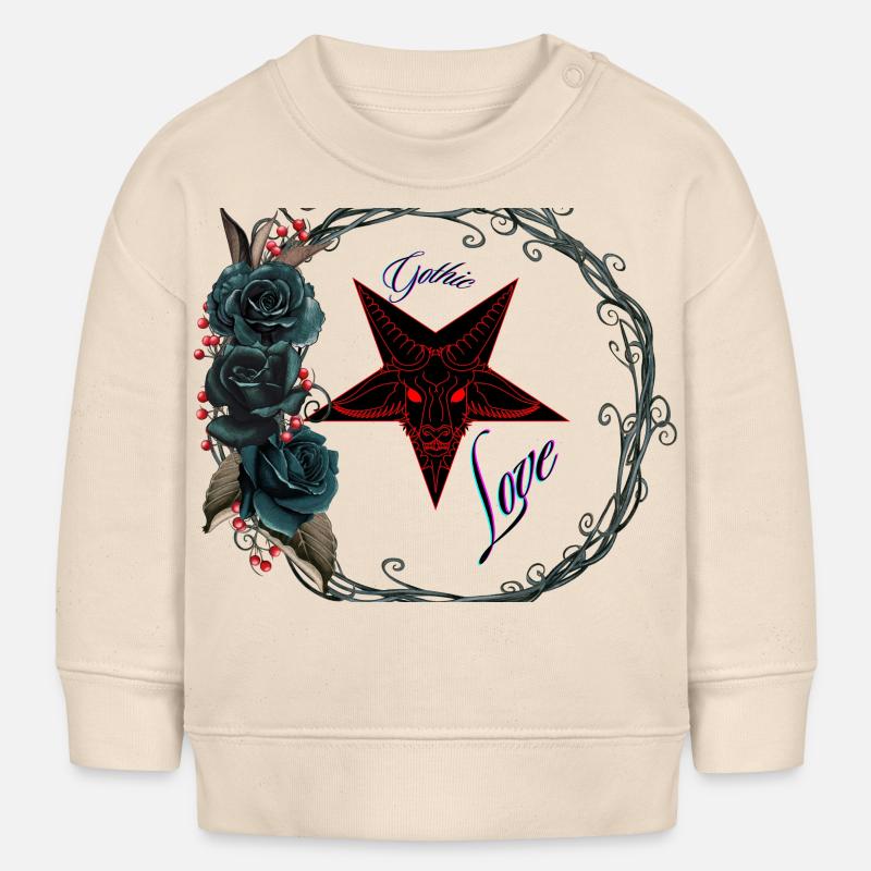 Amour gothique - Sweat bébé bio Stanley/Stella - écru doux