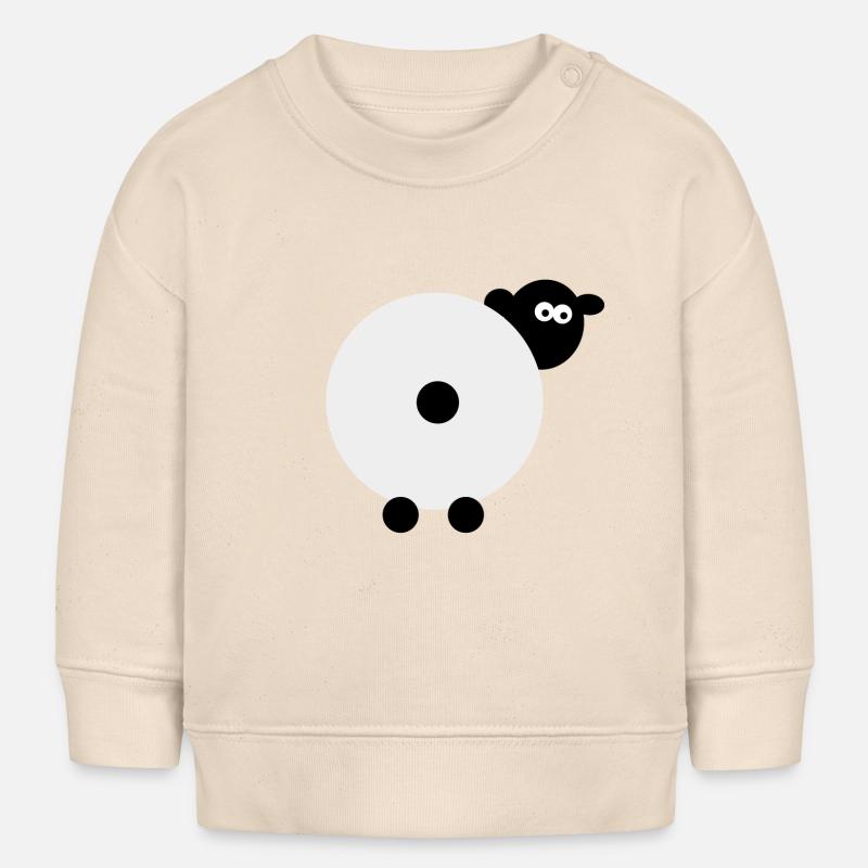 Drôle de mouton - Sweat bébé bio Stanley/Stella - écru doux