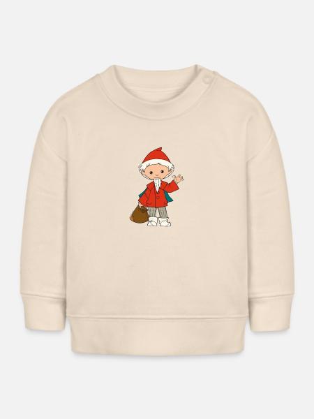 Sandmännchen winkt - Baby Organic Sweatshirt Baby Changer von Stanley/Stella - Natur