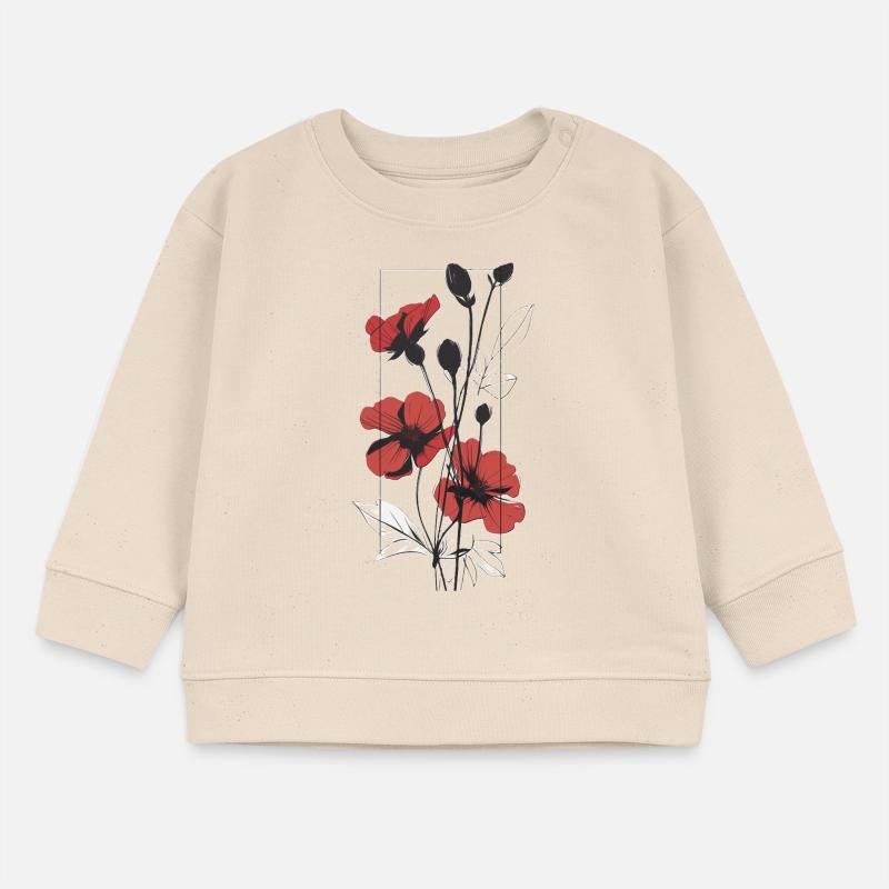 Fleurs élégantes Sweat bébé bio Stanley/Stella