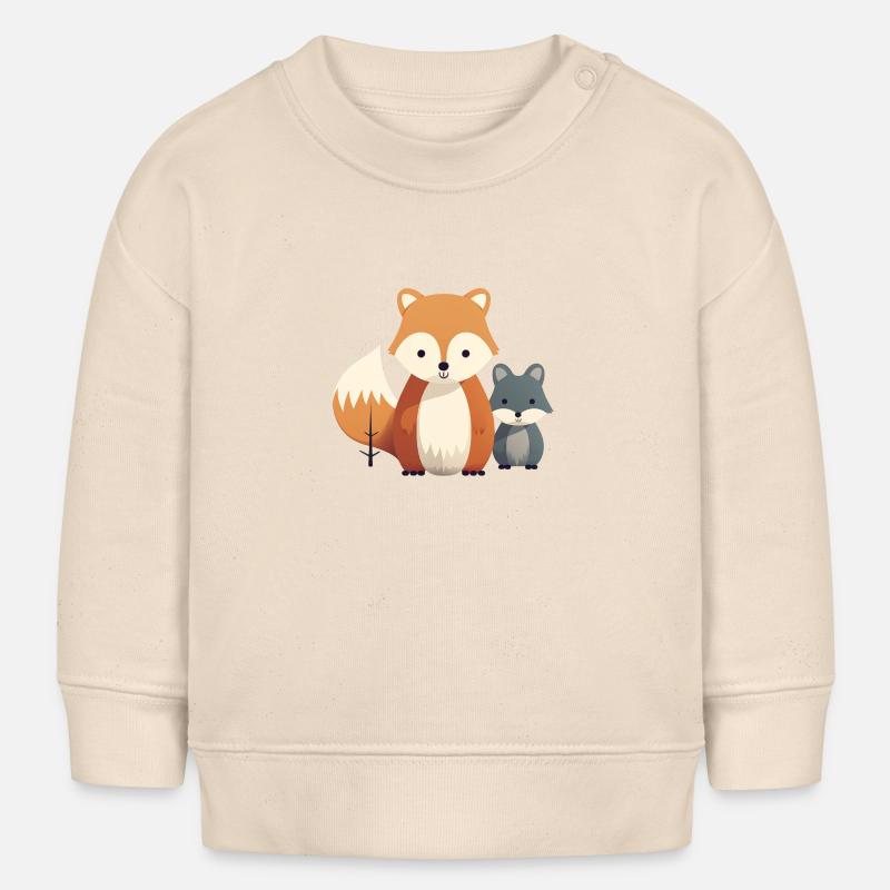 Animal mignon - Sweat bébé bio Stanley/Stella - écru doux