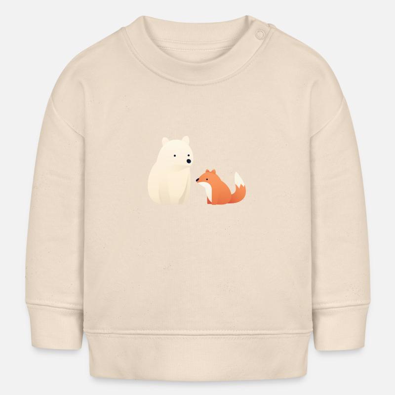 Animal mignon - Sweat bébé bio Stanley/Stella - écru doux