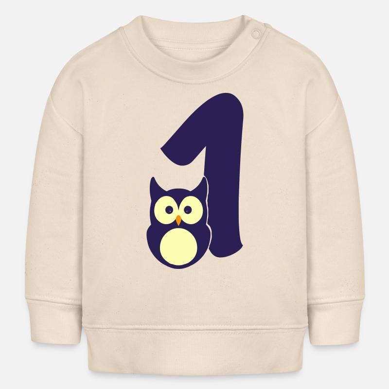Ich bin schon 1 - Baby Organic Sweatshirt Baby Changer von Stanley/Stella - Natur