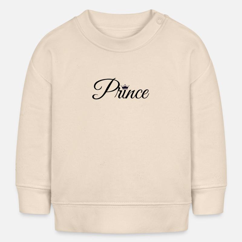 Prince - Sweat bébé bio Stanley/Stella - écru doux