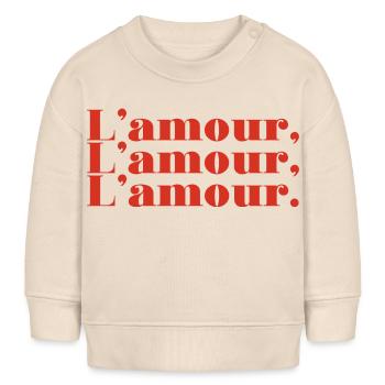 Liebe Liebe Liebe Liebe - Baby Organic Sweatshirt Baby Changer von Stanley/Stella - Natur - Vorne