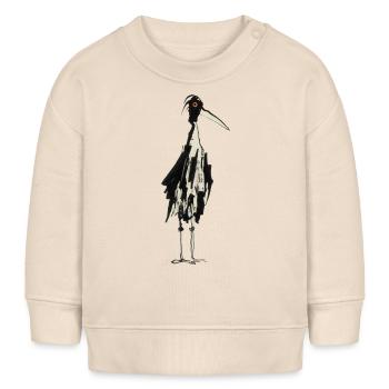 Cigogne - Sweat bébé bio Stanley/Stella - écru doux - Devant