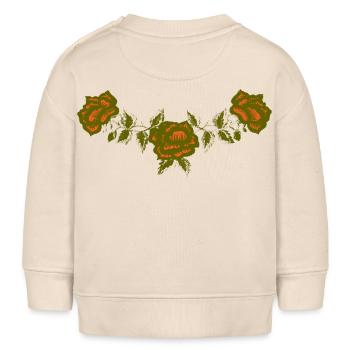 Western Rose - dos vintage rétro country - Sweat bébé bio Stanley/Stella - écru doux - Dos
