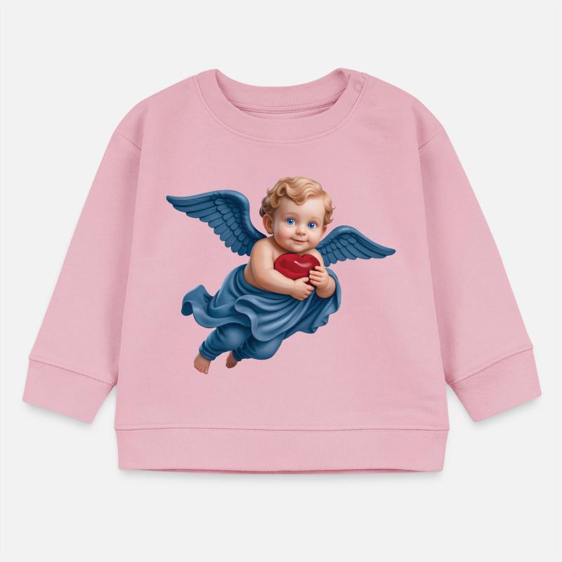 CHERUBINO CUPIDO #1 - pace e amore Felpa neonato bio di Stanley/Stella