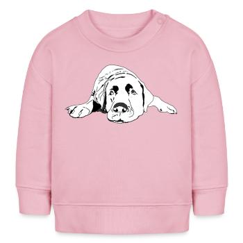 Labrador - Baby Organic Sweatshirt Baby Changer von Stanley/Stella - Hellrosa - Vorne