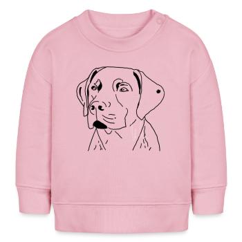 Labrador - Baby Organic Sweatshirt Baby Changer von Stanley/Stella - Hellrosa - Vorne