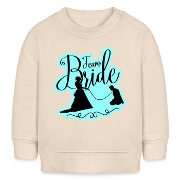 Team Braut Hochzeit Junggesellinnen - Baby Organic Sweatshirt Baby Changer von Stanley/Stella - Natur - Vorne