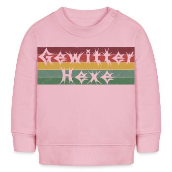 Gewitterhexe (bunt) - Baby Organic Sweatshirt Baby Changer von Stanley/Stella - Hellrosa - Vorne
