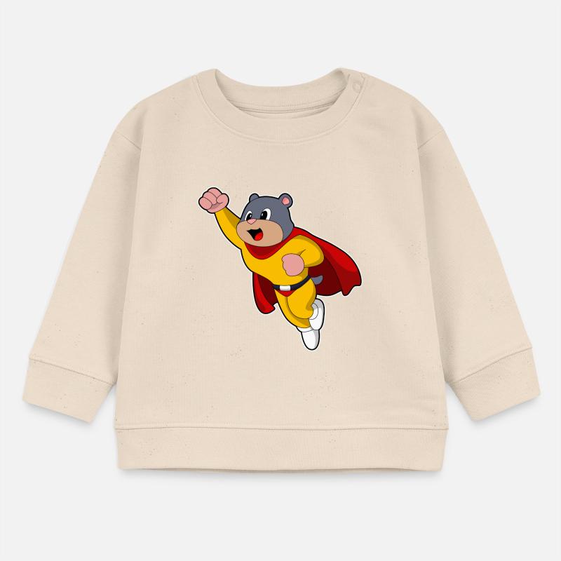 Maulwurf als Held Baby Organic Sweatshirt Baby Changer von Stanley/Stella