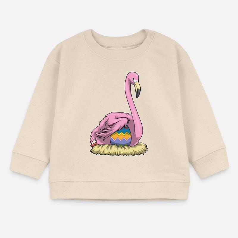 Flamingo Easter Easter Egg Nest Baby Sweatshirt by Stanley/Stella