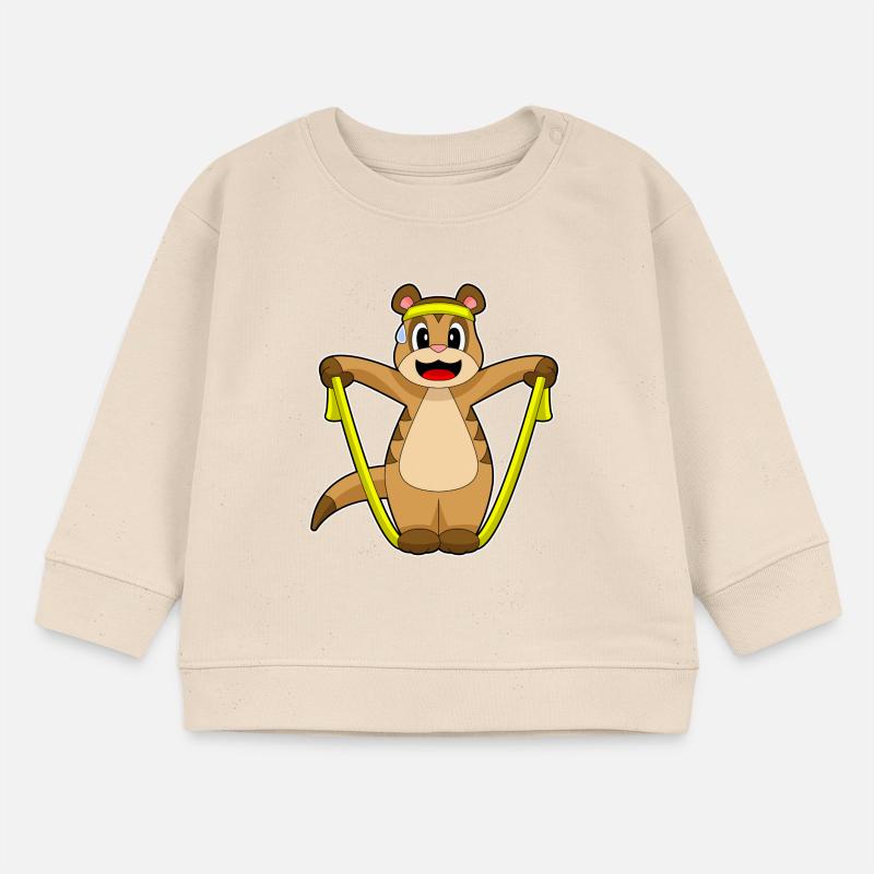 Erdmännchen Seilspringen Seil Baby Organic Sweatshirt Baby Changer von Stanley/Stella