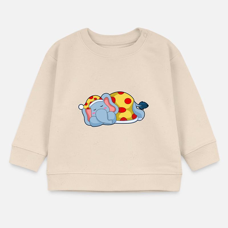 Pyjama de couchage éléphant Sweat bébé bio Stanley/Stella