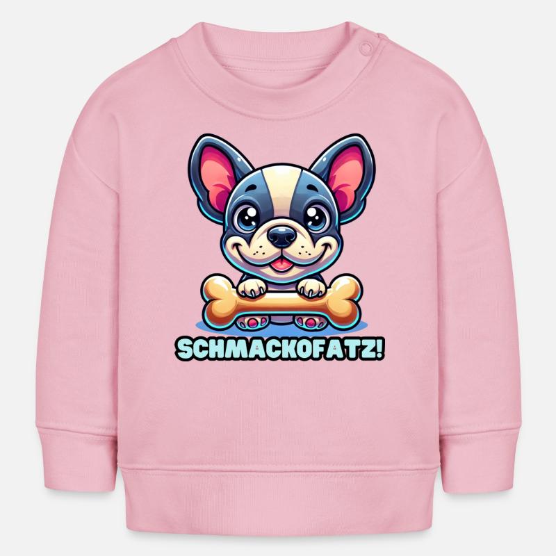 Schmackofatz 2 - Sweat bébé bio Stanley/Stella - rose pâle