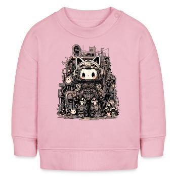 RoboCat - Sweat bébé bio Stanley/Stella - rose pâle - Devant