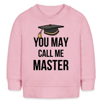 Du kannst mich Meister I nennen - Baby Organic Sweatshirt Baby Changer von Stanley/Stella - Hellrosa - Vorne