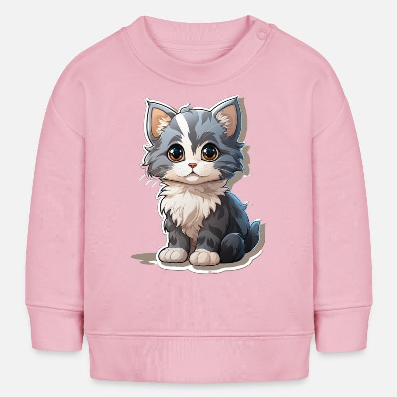 catb2 - Sweat bébé bio Stanley/Stella - rose pâle
