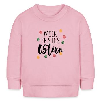 Mein erstes Ostern - Baby Organic Sweatshirt Baby Changer von Stanley/Stella - Hellrosa - Vorne